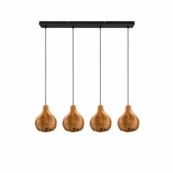 Luminaires Reality Suspensions|Suspension Reality Sprout Noir, 4 lumières