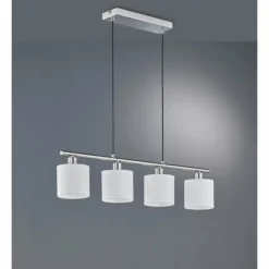 Luminaires Reality Suspensions|Suspension Reality TOMMY Nickel mat, 4 lumières