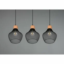 Luminaires Reality Suspensions|Suspension Reality Valeria Noir, 3 lumières