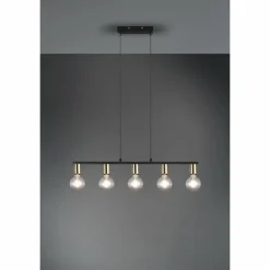 Luminaires Reality Suspensions|Suspension Reality Vannes Noir, 5 lumières