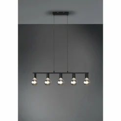 Luminaires Reality Suspensions|Suspension Reality Vannes Noir, 5 lumières