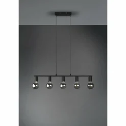 Luminaires Reality Suspensions|Suspension Reality Vannes Noir, 5 lumières