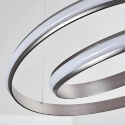 hofstein Suspensions|Suspension Rokera LED Nickel mat, 1 lumière