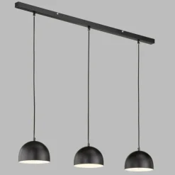 SCHÖNER WOHNEN-Kollektion Suspensions|Suspension Kia Noir, 3 lumières