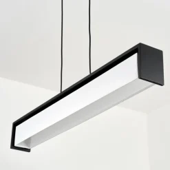 Suspension Siders LED Noir, 1 lumière, Changeur de couleurs