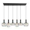 Luminaires Steinhauer Suspensions|Suspension Steinhauer Aureole Noir, 6 lumières