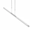 Luminaires Steinhauer Éclairage Led|Suspension Steinhauer Bande LED Acier brossé, 3 lumières
