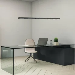 Luminaires Steinhauer Éclairage Led|Suspension Steinhauer Bloc LED Noir, 11 lumières