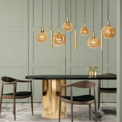 Luminaires Steinhauer Éclairage Led|Suspension Steinhauer Bollique LED, 9 lumières