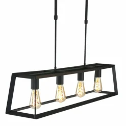 Luminaires Steinhauer Suspensions|Suspension Steinhauer Mats Noir, 4 lumières