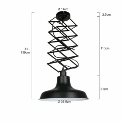 Luminaires Steinhauer Suspensions|Suspension Steinhauer Mexlite Noir, 1 lumière