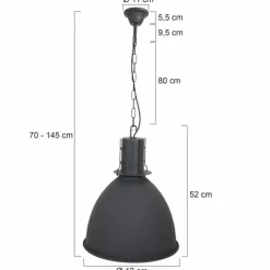 Luminaires Steinhauer Suspensions|Suspension Steinhauer Mexlite Noir, 1 lumière
