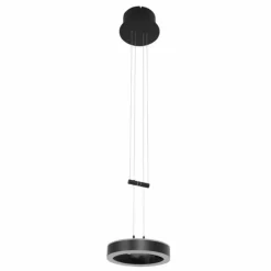 Luminaires Steinhauer Éclairage Led|Suspension Steinhauer Piola LED Noir, 2 lumières