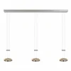 Luminaires Steinhauer Éclairage Led|Suspension Steinhauer Piola LED Acier brossé, 6 lumières