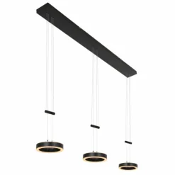 Luminaires Steinhauer Suspensions|Suspension Steinhauer Piola LED Noir, 6 lumières