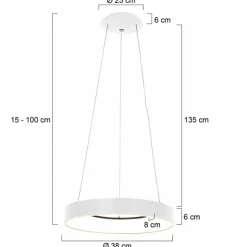 Luminaires Steinhauer Suspensions|Suspension Steinhauer Ringlede Blanc, 1 lumière