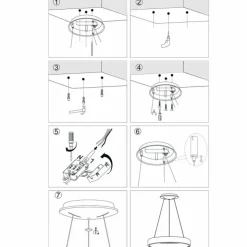 Luminaires Steinhauer Suspensions|Suspension Steinhauer Ringlede Blanc, 1 lumière