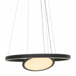 Luminaires Steinhauer Éclairage Led|Suspension Steinhauer Ringlux LED Noir, 3 lumières