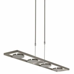 Luminaires Steinhauer Éclairage Led|Suspension Steinhauer Soleil LED Acier brossé, 4 lumières