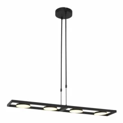 Luminaires Steinhauer Éclairage Led|Suspension Steinhauer Soleil LED Noir, 4 lumières