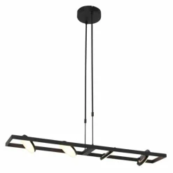 Luminaires Steinhauer Éclairage Led|Suspension Steinhauer Soleil LED Noir, 4 lumières