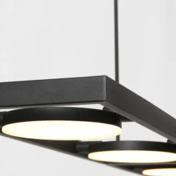 Luminaires Steinhauer Éclairage Led|Suspension Steinhauer Soleil LED Noir, 4 lumières