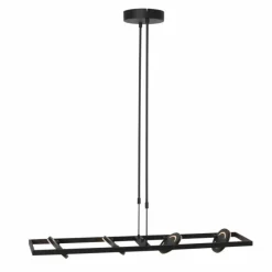 Luminaires Steinhauer Éclairage Led|Suspension Steinhauer Soleil LED Noir, 4 lumières