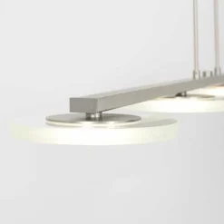 Luminaires Steinhauer Éclairage Led|Suspension Steinhauer Turound LED Argenté, 4 lumières