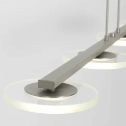 Luminaires Steinhauer Éclairage Led|Suspension Steinhauer Turound LED Argenté, 4 lumières