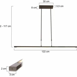 Luminaires Steinhauer Suspensions|Suspension Steinhauer Zelena LED Acier inoxydable, 3 lumières