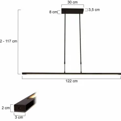 Luminaires Steinhauer Éclairage Led|Suspension Steinhauer Zelena LED Noir, 1 lumière