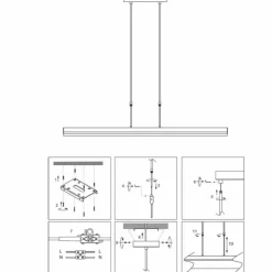 Luminaires Steinhauer Éclairage Led|Suspension Steinhauer Zelena LED, 3 lumières