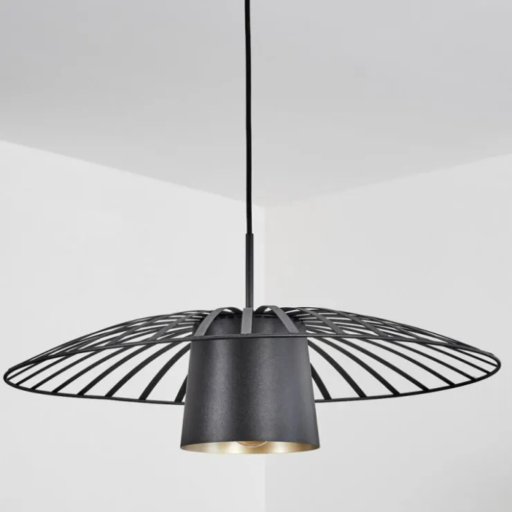 hofstein Suspensions|Suspension Tanakou Noir, 1 lumière