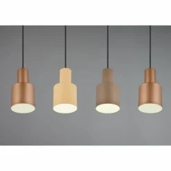 Luminaires Trio Suspensions|Suspension Trio AGUDO Noir, 4 lumières