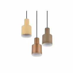 Luminaires Trio Suspensions|Suspension Trio AGUDO Noir, 3 lumières