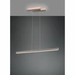 Luminaires Trio Suspensions|Suspension Trio Belfast LED Nickel mat, 1 lumière