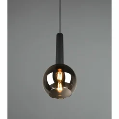 Luminaires Trio Suspensions|Suspension Trio Clayton Noir, 1 lumière