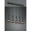 Luminaires Trio Suspensions|Suspension Trio Clayton Noir, 5 lumières