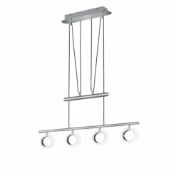 Luminaires Trio Suspensions|Suspension Trio CORLAND II LED Chrome, 4 lumières