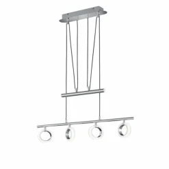 Luminaires Trio Suspensions|Suspension Trio CORLAND II LED Chrome, 4 lumières
