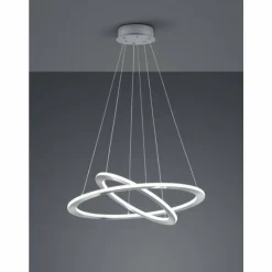 Luminaires Trio Suspensions|Suspension Trio Durban LED Nickel mat, 1 lumière