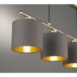 Luminaires Trio Suspensions|Suspension Trio GARDA Nickel mat, 4 lumières