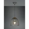 Luminaires Trio Suspensions|Suspension Trio Ivar Brun foncé, Nickel mat, 1 lumière