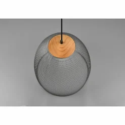 Luminaires Trio Suspensions|Suspension Trio Ivar Brun foncé, Nickel mat, 1 lumière