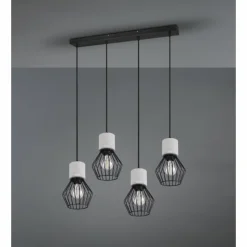 Luminaires Trio Suspensions|Suspension Trio Jamiro Noir, 4 lumières