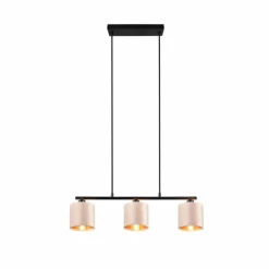 Luminaires Trio Suspensions|Suspension Trio JULIETA Noir, 3 lumières