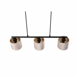 Luminaires Trio Suspensions|Suspension Trio JULIETA Noir, 3 lumières