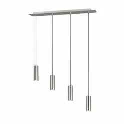 Luminaires Trio Suspensions|Suspension Trio Leuchten MARLEY Nickel mat, 4 lumières