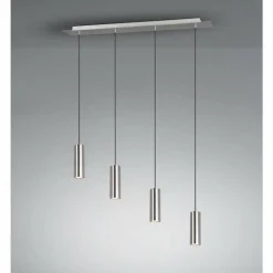 Luminaires Trio Suspensions|Suspension Trio Leuchten MARLEY Nickel mat, 4 lumières