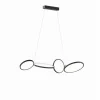Luminaires Trio Suspensions|Suspension Trio Leuchten RONDO LED Noir, 1 lumière